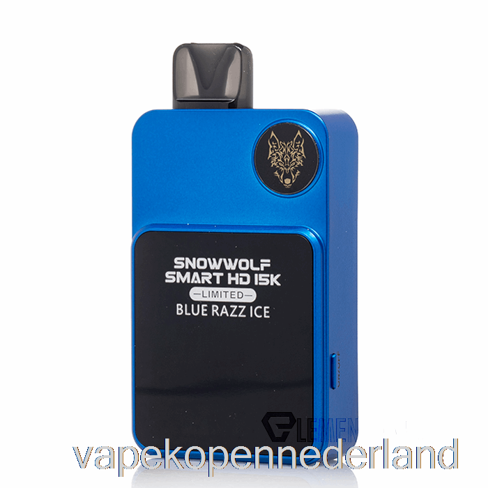 Elektronische Sigaret Vape Snowwolf Smart Hd 15k Beperkt Wegwerpbaar Blauw Razz-ijs